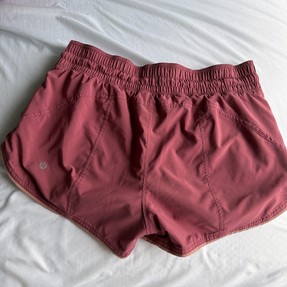 lululemon athletica pink reversible Athletic Shorts